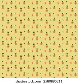 Colorful seamless orange repeated pattern 