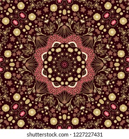 Colorful seamless ornamental texture