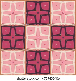 Colorful seamless patchwork pattern. Abstract hand drawn art, repeating grunge texture background. Decorative brush strokes ornament. Vector collage quilt pattern. Textile fabric paper print