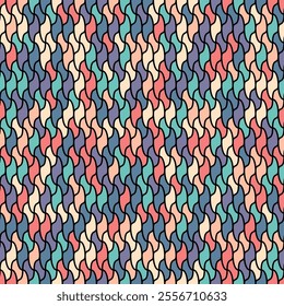 Colorful seamless pattern. An abstract composition of arbitrary parallel elements. Background for textiles, textures, prints, wallpapers, clothes and interior, An idea for creative design