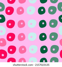Colorful seamless pattern with abstract shapes. Abstract lines and curves.
Vector illustration.