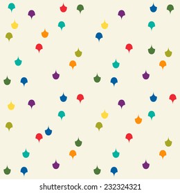 Colorful seamless pattern with abstract shapes