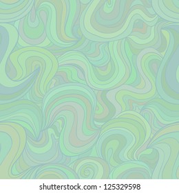 Colorful seamless pattern with abstract wavy elements, resembling artistic vitrage or mosaic