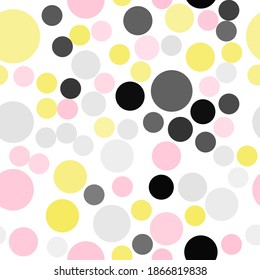 Colorful seamless pattern background with dots. Vector Illustration. EPS10