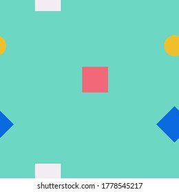 Fondo de patrón ininterrumpido colorido para diseño gráfico o textil, color relajante y atmósfera, ilustración vectorial