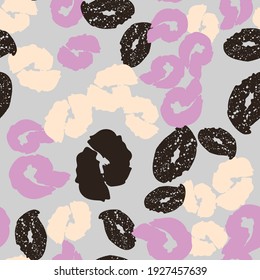 Colorful seamless pattern, background, header, collage with different shapes and textures. Vector illustration. Trendy colors 