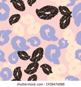 Colorful seamless pattern, background, header, collage with different shapes and textures. Vector illustration. Trendy colors 