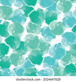 Colorful seamless pattern, background, header, collage with different watercolor shapes. Vector illustration. Trendy colors 