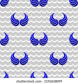 Colorful seamless pattern for background and wallpaper. Modern style abstract ornament texture. Vector formats. Indonesian batik pattern.