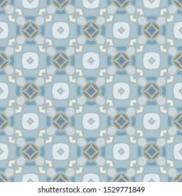 Colorful seamless pattern in blue and gold for textile and design. Home  decor, interior design, cloth design.