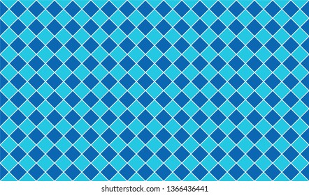 Colorful seamless pattern of blue and light blue diamond shapes. EPS10 Illustration 