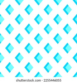 Colorful seamless pattern of blue rhombus for fabric, textile, wrappers and other various surfaces 