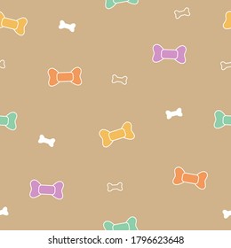 Colorido y sin fisuras con arcos sobre fondo beige. Diseño de impresión de nudos para textiles o tejidos. - Ilustración del vector