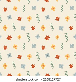 Colorful seamless pattern. Bright abstract shapes