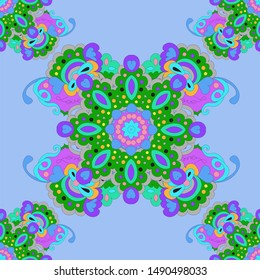 Colorful seamless pattern, can be used for wallpaper, pattern fills, web page background, surface textures. Arabic, India, Islam.
