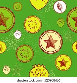 Colorful seamless pattern with candy.