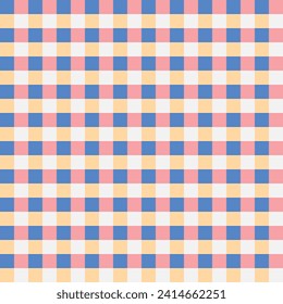 Colorful seamless pattern checker background