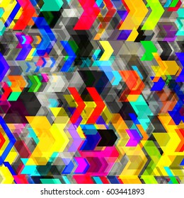 Colorful seamless pattern from chevron
