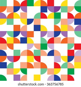 Colorful seamless pattern with circles.
