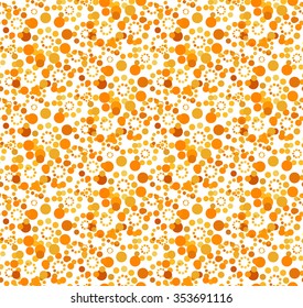 Colorful Seamless Pattern with Circles. Fabric & Paper. Vector Illustration.