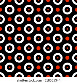 Colorful seamless pattern with circles. Modern stylish texture. Vector background. Eps 10