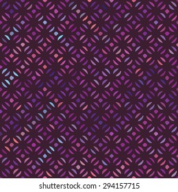 Colorful seamless pattern of circles overlapped. In vector format.