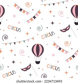 colorido y sin inconvenientes con decoración de circo
