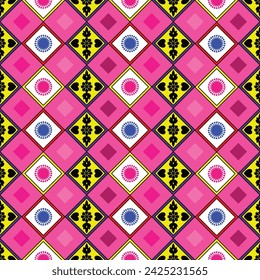 Colorful seamless pattern is creatively designed for fabric, clothes fashion, home decoration, gift wrapping paper, and others.