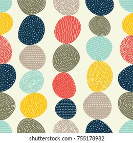 Colorful seamless pattern with  decorative stones.