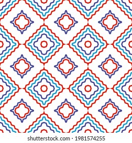 Colorful seamless pattern design for decorating wallpaper, wrapping paper, fabric, backdrop and etc.