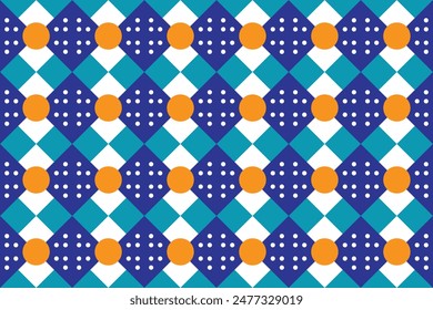 Colorful seamless pattern design for decorating, wallpaper, wrapping paper, fabric, backdrop and etc.