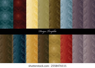 Colorful Seamless Pattern Design Template for Backgrounds