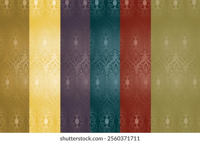 Colorful Seamless Pattern Design Template for Backgrounds 