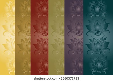 Colorful Seamless Pattern Design Template for Backgrounds 