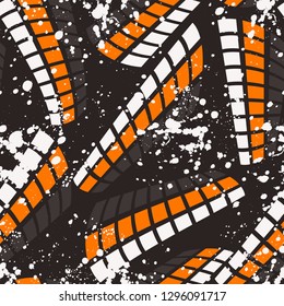 Colorful seamless pattern. Digital pattern with different square colors elements for banner or mobile application. Vector Texture.