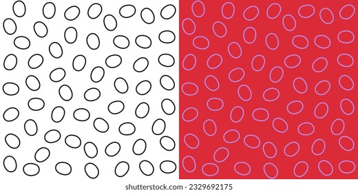 colorful seamless pattern with doodle circles