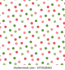 Colorful seamless pattern with festive confetti. It can be used for packaging, wrapping paper, decor etc. Vector illustration on a white background. 