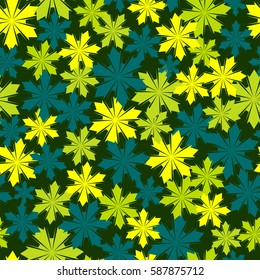 Colorful seamless pattern with flowers.