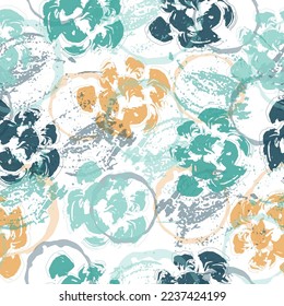 Colorful seamless pattern with flowers on a white background.  Drawing for fabric, textiles, wallpaper, albums, covers, scrapbooks