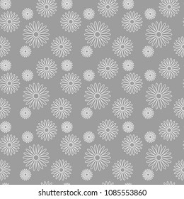 Colorful seamless pattern with flowers. Vector background.Can be used for wallpaper,fabric, web page background, surface textures.