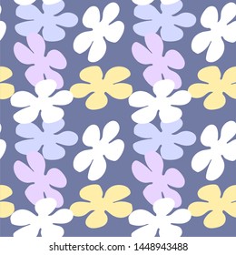 Colorful seamless pattern with flowers. Vector background.Can be used for wallpaper,fabric, web page background, surface textures.