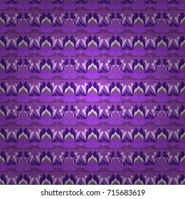 Colorful seamless pattern. Flowers wallpaper. Vector illustration. Small lotus. Floral background. In cute textile style on pink, violet, purple and neutral background.