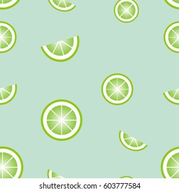 Colorful seamless pattern with fresh lemon collection,vector illustration design.