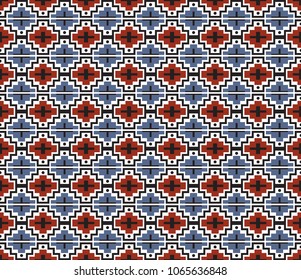 Colorful seamless pattern of geometric shapes vector illustration in an abstract creative background. Seamless pattern for tile and wallpaper and textile template use