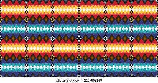 Colorful seamless pattern geometric shapes For backgrounds. Can be used in textile, clothes, accessories, wallpaper, cloth, vector images.