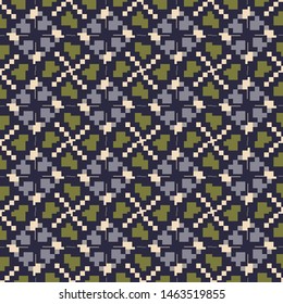 Colorful seamless pattern in gold and blue for textile and design. Home  decor, interior design, cloth design.