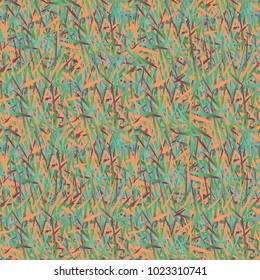 Colorful seamless pattern with grass for background.