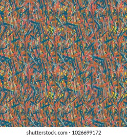 Colorful seamless pattern with grass for background.