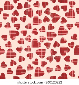  colorful seamless pattern  with hearts