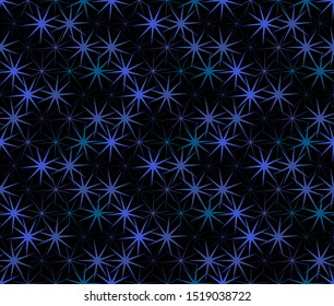 Colorful seamless pattern with hexagons. Low poly honeycomb geometric background.